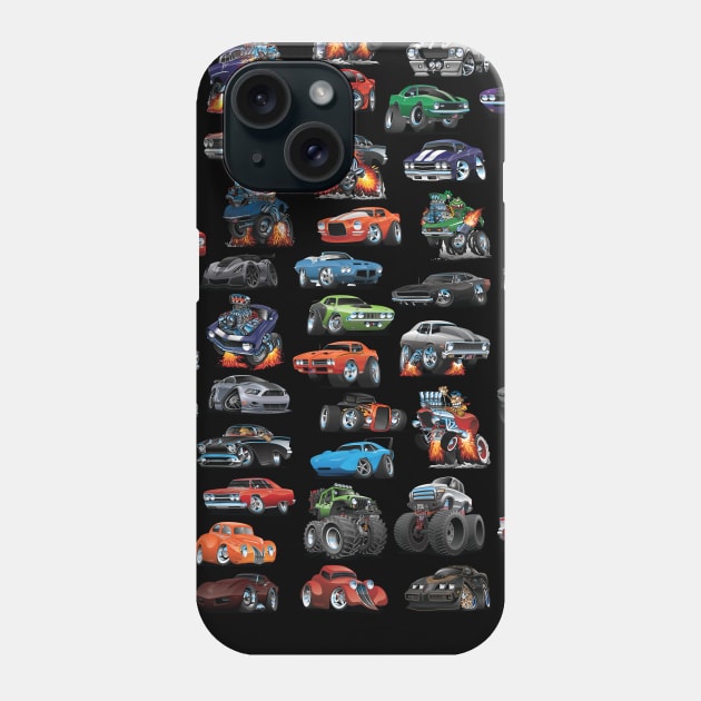 Hot Rods, Muscle Cars, Street Rods, Trucks and Motorcycle Madness! Phone Case by hobrath