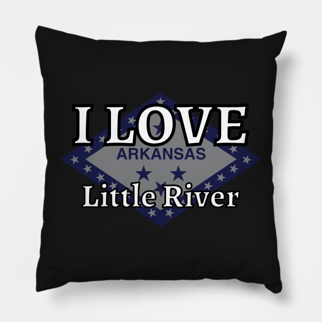 I LOVE Little River | Arkensas County Pillow by euror-design