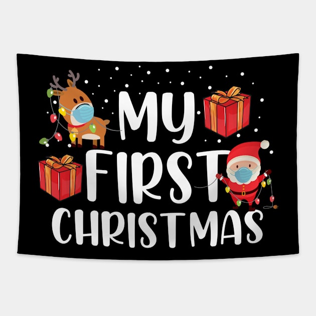 My First Christmas Sweater 2020 Tapestry by KsuAnn