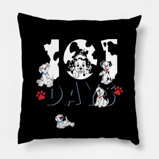 100 Days Of School Dalmatian Dog Boy Kid 100th Day Of School Pillow