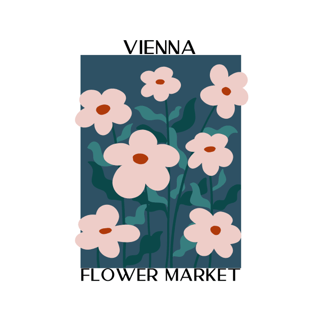 Abstract Pink Flower Market Illustration 22 by gusstvaraonica