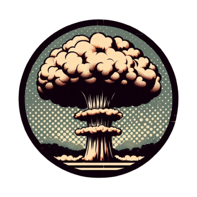 mushroom cloud bomb vintage by Anthony88