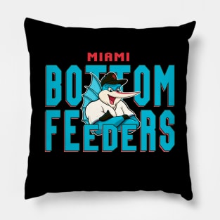 Miami Bottom Feeders Baseball Pillow