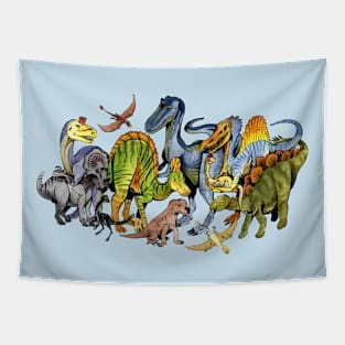 Dinosaur Family Tapestry