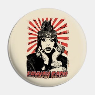 Erykah Badu 80s Retro Vintage Aesthetic Pin