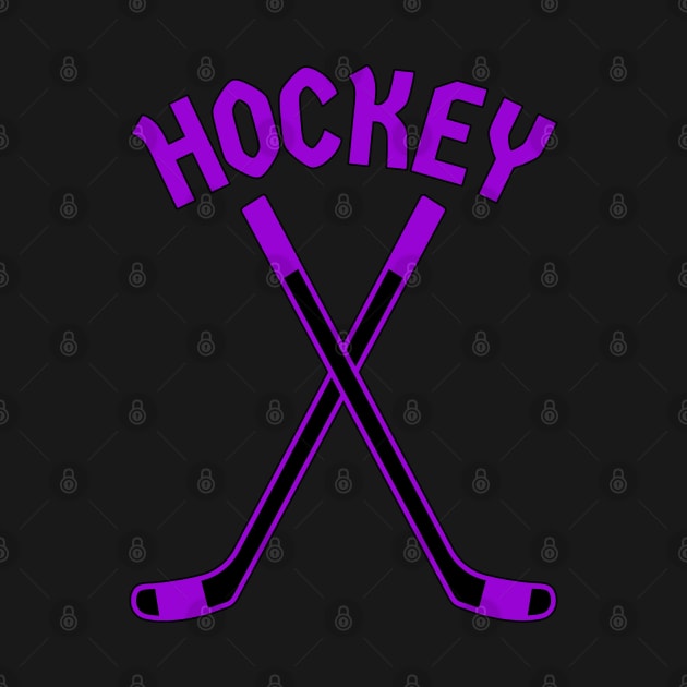 HOCKEY CROSSED STICKS LOGO by HOCKEYBUBBLE