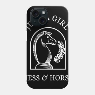 Just A Girl Who Loves Chess & Horses Phone Case