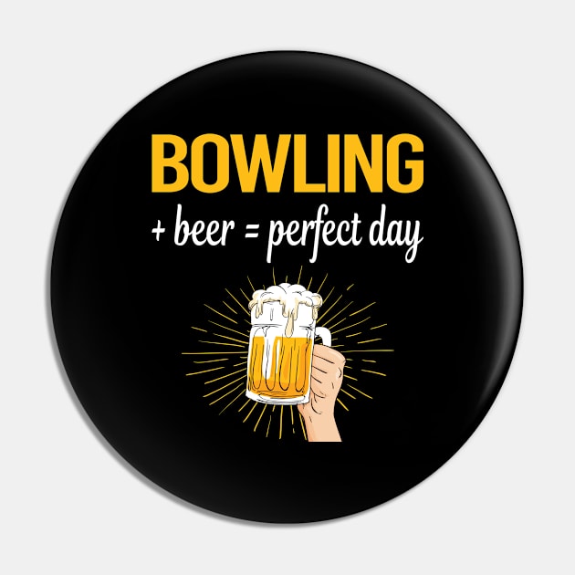 Beer Perfect Day Bowling Pin by lainetexterbxe49