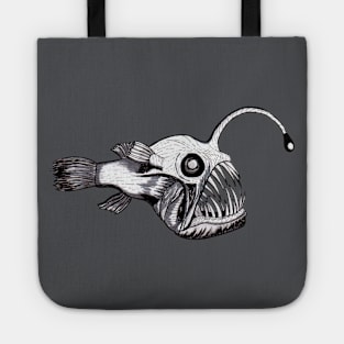 Angler Fish Ink Illustration Tote