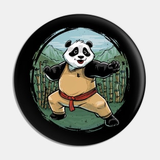 Panda-fu Master, Chinese Cartoon Style Pin