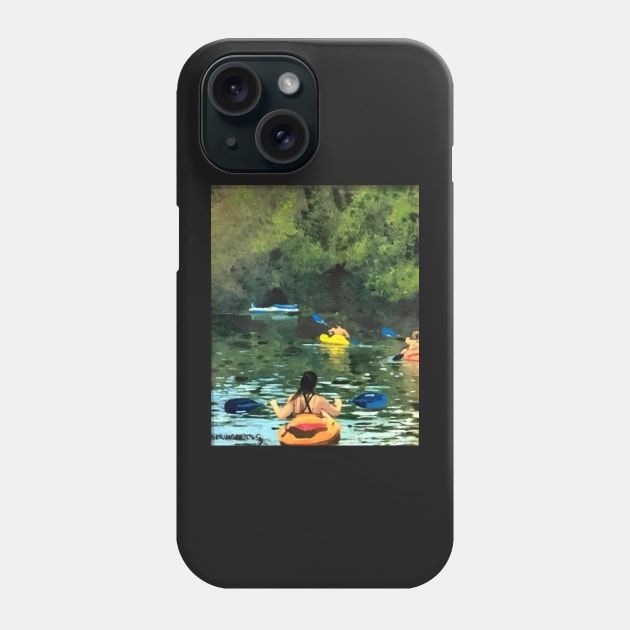 Floating the San Marcos River Phone Case by gjspring
