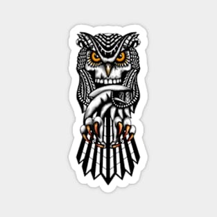 Skull Owl Magnet