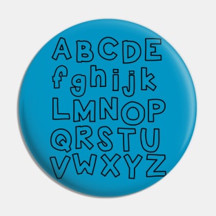 Kindergarten all the alphabets design Pin
