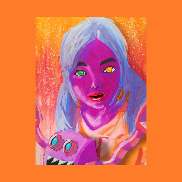 violet kesha painting by chachazart