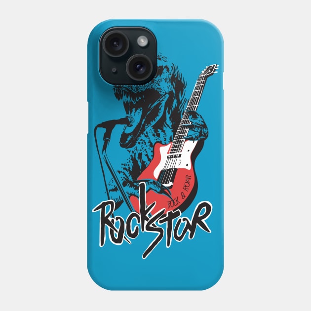 Rock Star Phone Case by WorldDinosaurs