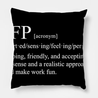 ESFP Personality (Dictionary Style) Dark Pillow