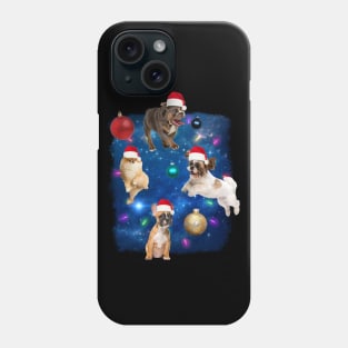 Christmas Dogs In Space Phone Case