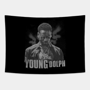 Young dolph Illustrations Tapestry