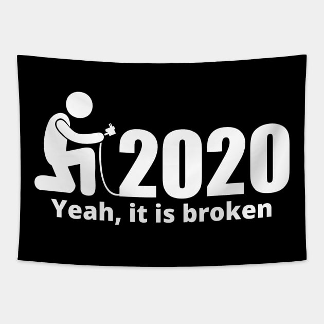 Unplug 2020 it´s broken Tapestry by TonyGear