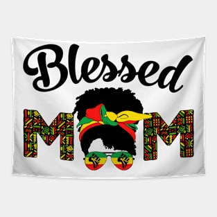 Blessed Mom Africa Black Woman Tapestry