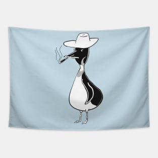 Suave Penguin Tapestry