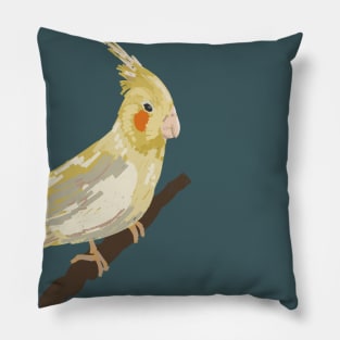 cockatiel illustration Pillow