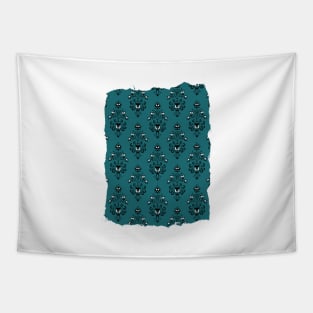 Haunted Mansion Wallpaper Dark Green #Bold Tapestry