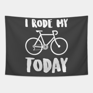 i rode my ROAD BIKE today Tapestry