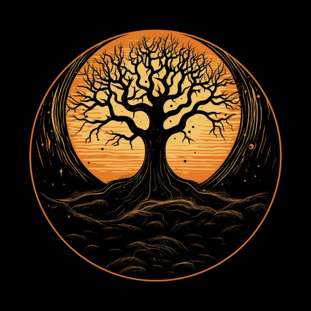 Spooky Halloween - Haunted Forest Shirt - Eerie Art Clothing - "The Cursed Tree" by The Dream Team