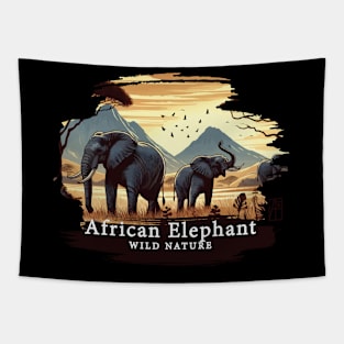 African Elephant - WILD NATURE - ELEPHANT -8 Tapestry