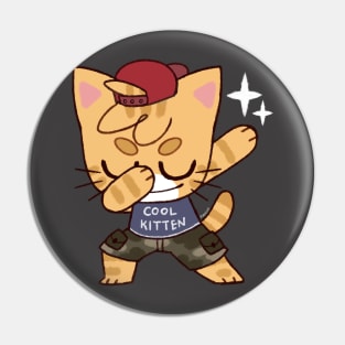 Dabbing Kitten Pin