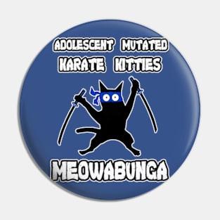 Adolescent Mutated Karate Kitties Blue Pin