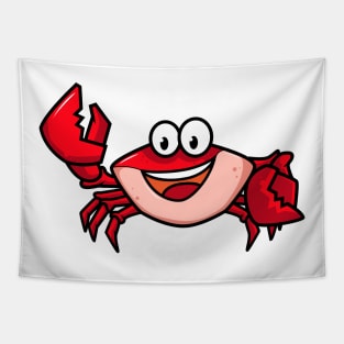 Crab Cartoon Tapestry