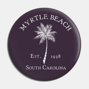 Myrtle Beach South Carolina Est 1938 Vintage Palmetto Pin