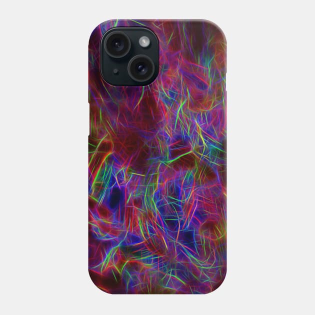 Colourful Random abstract background pattern Phone Case by Russell102