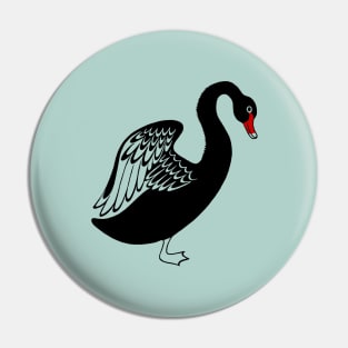 Black swan design Pin