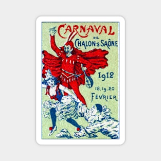 1912 Burgundy France Carnival Magnet