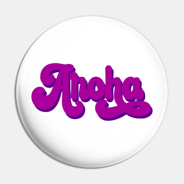 Astro Aroha typography Pin by Oricca