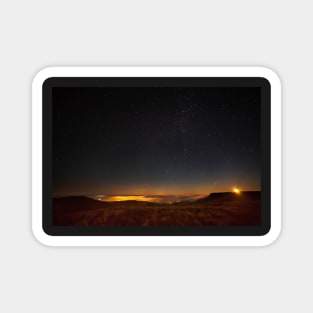 Moonrise with Fan y Big, Brecon Beacons National Park, Wales Magnet