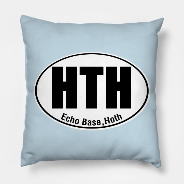 Hoth Travel Sticker Pillow by PopCultureShirts