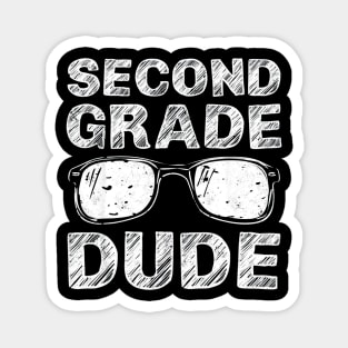 2nd Grade Dude Shirt First Day of School Gift Back to School Magnet