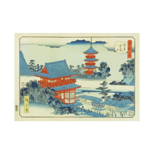 Hiroshige II - Kinryuzan Temple in Asakusa by Persona2