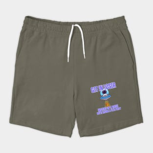 👽 Get in Loser UFO Pizza Party T-Shirt – Funny Work Culture Tee for Employees Shorts