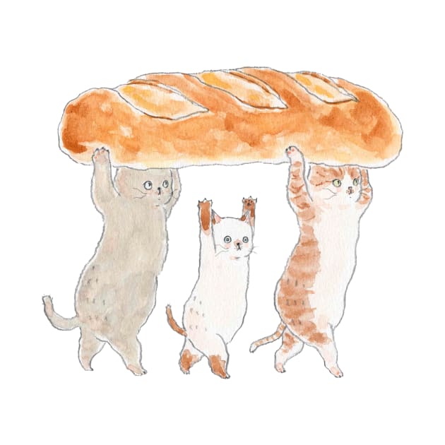 Bread cats by TOCOROCOMUGI