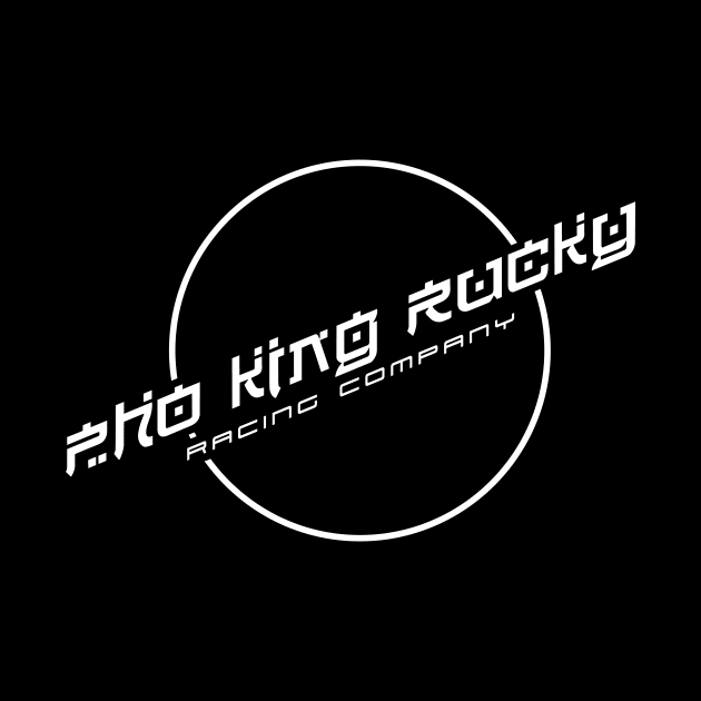 Pho King Rucky White Print by Kid Relic