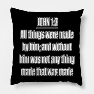 Bible Verse John 1:3 Pillow