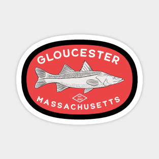 Gloucester Massachusetts Fishing Magnet