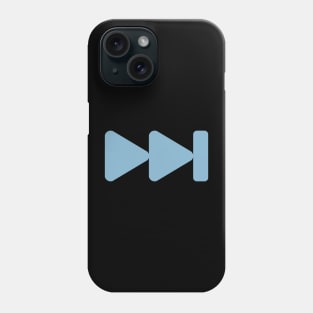 Forward button - blue Phone Case