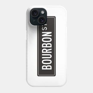 Bourbon st black Phone Case