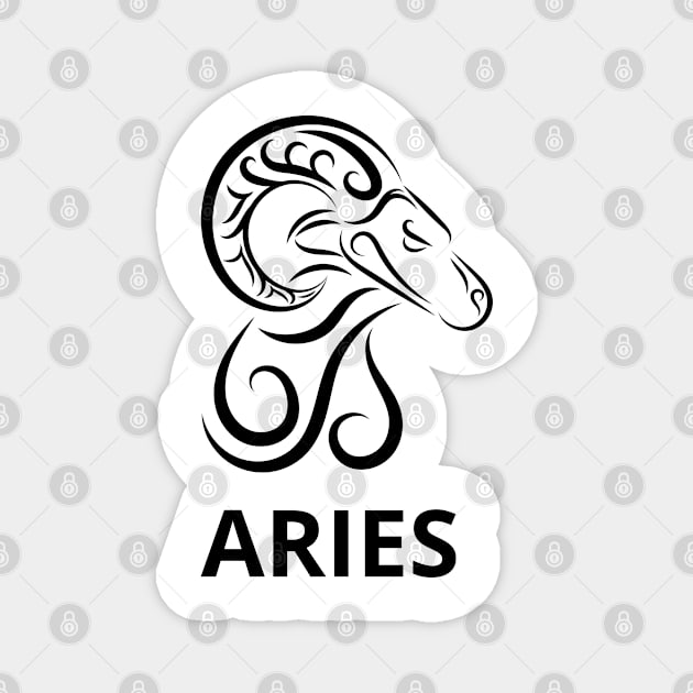 Aries Magnet by M.Y